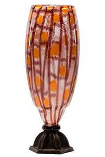 Schneider Art Glass Vase