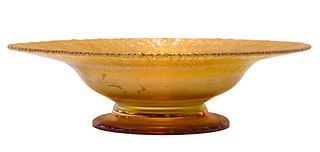 Louis Comfort Tiffany Favrile Footed Bowl