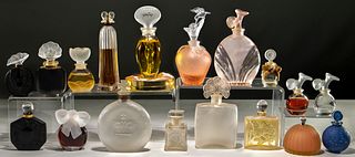 Frosted Glass Perfume Bottle Collection