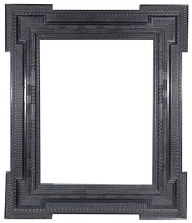 Dutch 19th C. Ebonized Frame - 28 7/8 x 22.5