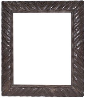 American 1850's Carved Wood Frame - 20 x 16