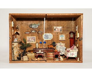 WHISKEY CRATE ROOM BOX DOLLHOUSE