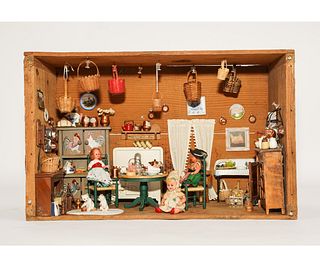 CRATE KITCHEN ROOM BOX DOLLHOUSE