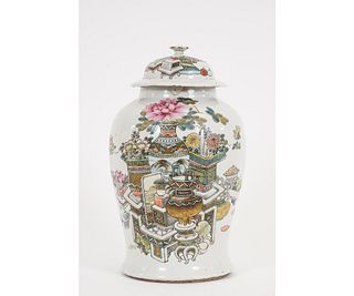 CHINESE TEMPLE JAR