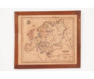 HAND DRAWN MAP OF EUROPE