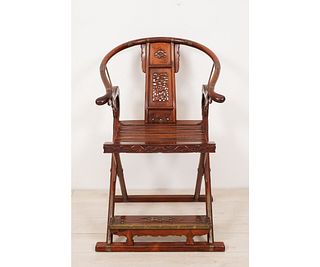 CHINESE WOOD FOLDING CHAIR
