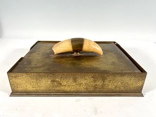 Custom Potter Mellen Metal Document Tray with Whale's Tooth