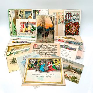 32pc Vintage Christmas Post Cards