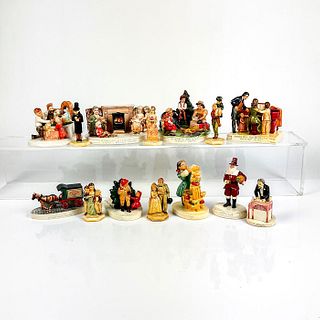 14pc Vintage Sebastian Miniatures, Christmas Figures