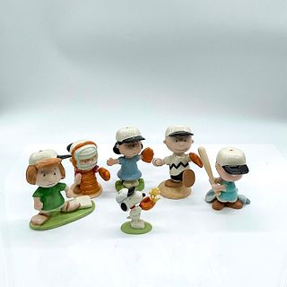 6pc Lenox for Peanuts Figurines, Peanuts Baseball Team