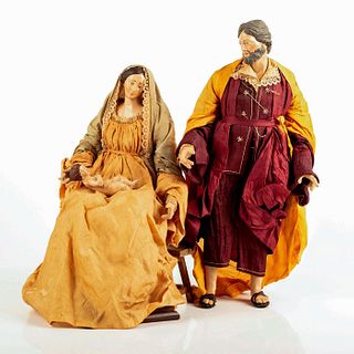 3pc Vintage Giuseppe & Marco Ferrigno Nativity Figurines