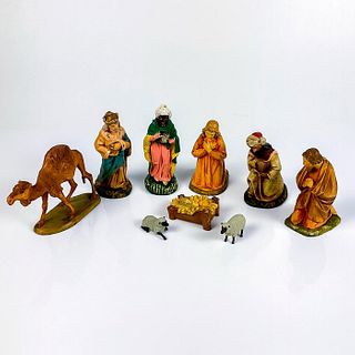 9pc Vintage Nativity Set