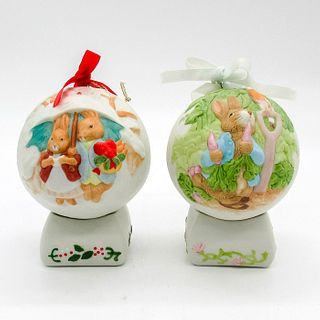 2pc Schmid Beatrix Potter Ornaments with Bases