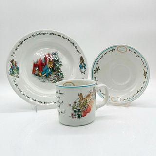 Vintage Wedgwood Beatrix Potter Tea Set Trio
