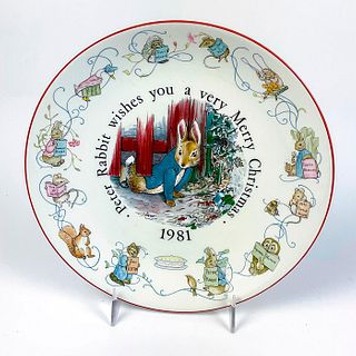 Wedgwood Beatrix Potter Peter Rabbit, Christmas Plate