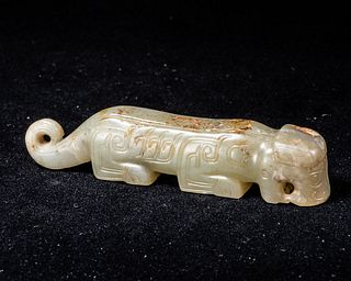 Crouching Tiger Pendant, Late Shang Period (1600 - 1100 BCE)