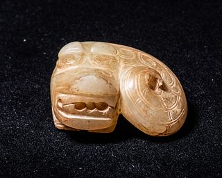 Coiled Dragon Pendant, Western Zhou Period (1066-771 BCE)