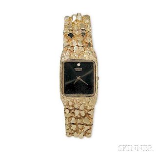 Little Jimmy Dickens     14kt Gold Seiko Nugget Wristwatch