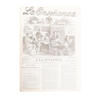 Chávez, Nabor (Editor). La Enseñanza. Revista Americana de Instrucción y Recreo, dedicada a la Juventud. México: 1874.