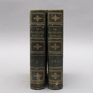 Torres Amat, Félix. La Sagrada Biblia. Paris: Librería Garnier Hermanos, 1867. Ediciónn adornada con magnificas láminas.Pzs: 2.