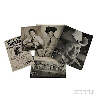 Five Publicity Images of Little Jimmy Dickens