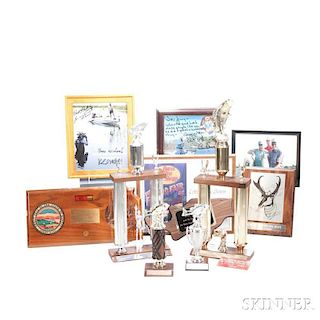 Little Jimmy Dickens     Eight Fishing and Hunting Trophies and Plaques
