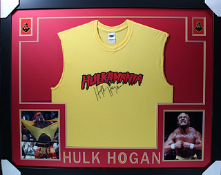 Hulk Hogan Signed Hulkamania Shirt Framed (JSA)