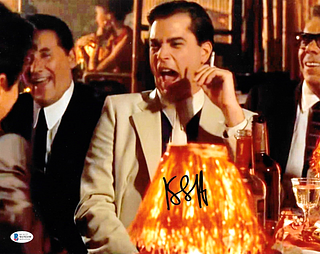 Ray Liotta Signed 11"x14" Goodfellas Laughing Photograph (BAS COA)