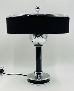 Vintage Drum Table Lamp in the Art Deco Style