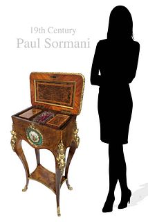 19th C Paul Sormani Sevres Side Table