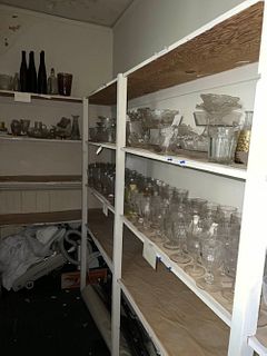 Extensive group of glassware