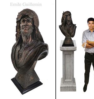 Large After Emile Guillemin Orientalist Statue
