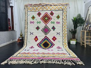 Stunning Colorful Authentic Rug
