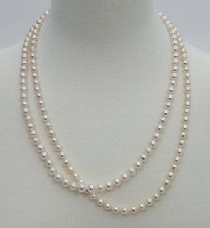 (2) Strands of cultured pearls,