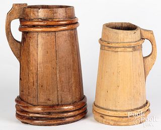 Two large Scandinavian staved vessels ,19th c.