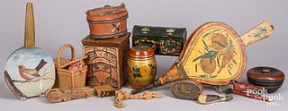 Country accessories, to include painted bellows