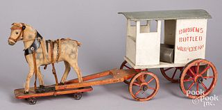 Painted Borden's Bottled Milk & Cream wagon