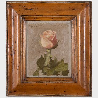 Robert M. Kulicke (1924-2007): Study: Pale Pink Rose