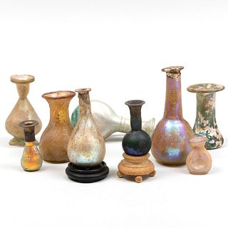 Nine Roman Glass Vessels