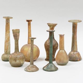 Group of Eight Roman Glass Vessels