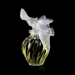 Lalique Clear and Frosted Crystal  "L'Air Du Temps" Factice.