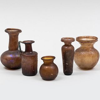 Group of Five Roman Glass Vessels