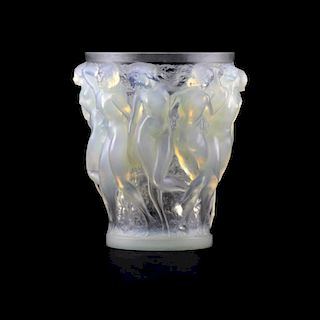 Rene Lalique "Bacchantes" Opalescent Grand Vase, Circa 1927.