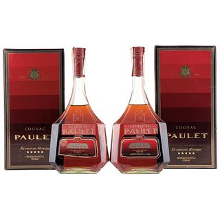 Château Paulet. Écusson Rouge. Cognac. France. Piezas: 2.