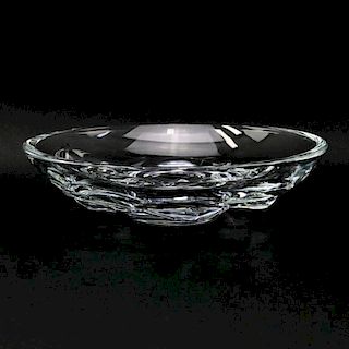 Daum France Glass Centerpiece Bowl.