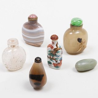 Group of Five Chinese Snuff Bottles