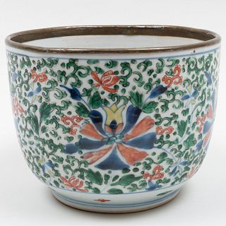 Chinese Wucai Porcelain Deep Bowl