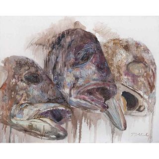 PLÁCIDO MERINO, Boceto de estudio de bosquejo para obra de arte al óleo, 2018, Firmado frente y reverso, Óleo/tela,80x100cm,Certificado