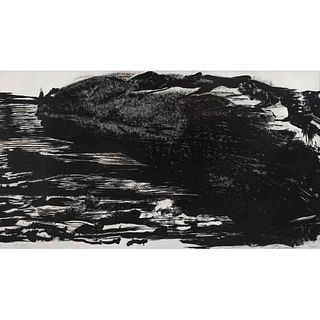 DAVID ALFARO SIQUEIROS, VI, de la carpeta Canto general, 1968, Firmada a lápiz, Litografía 181 / 200, 57.5 x 102.5 cm totales