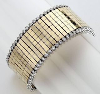 Aletto Bros. platinum, 18K, and diamond bracelet,